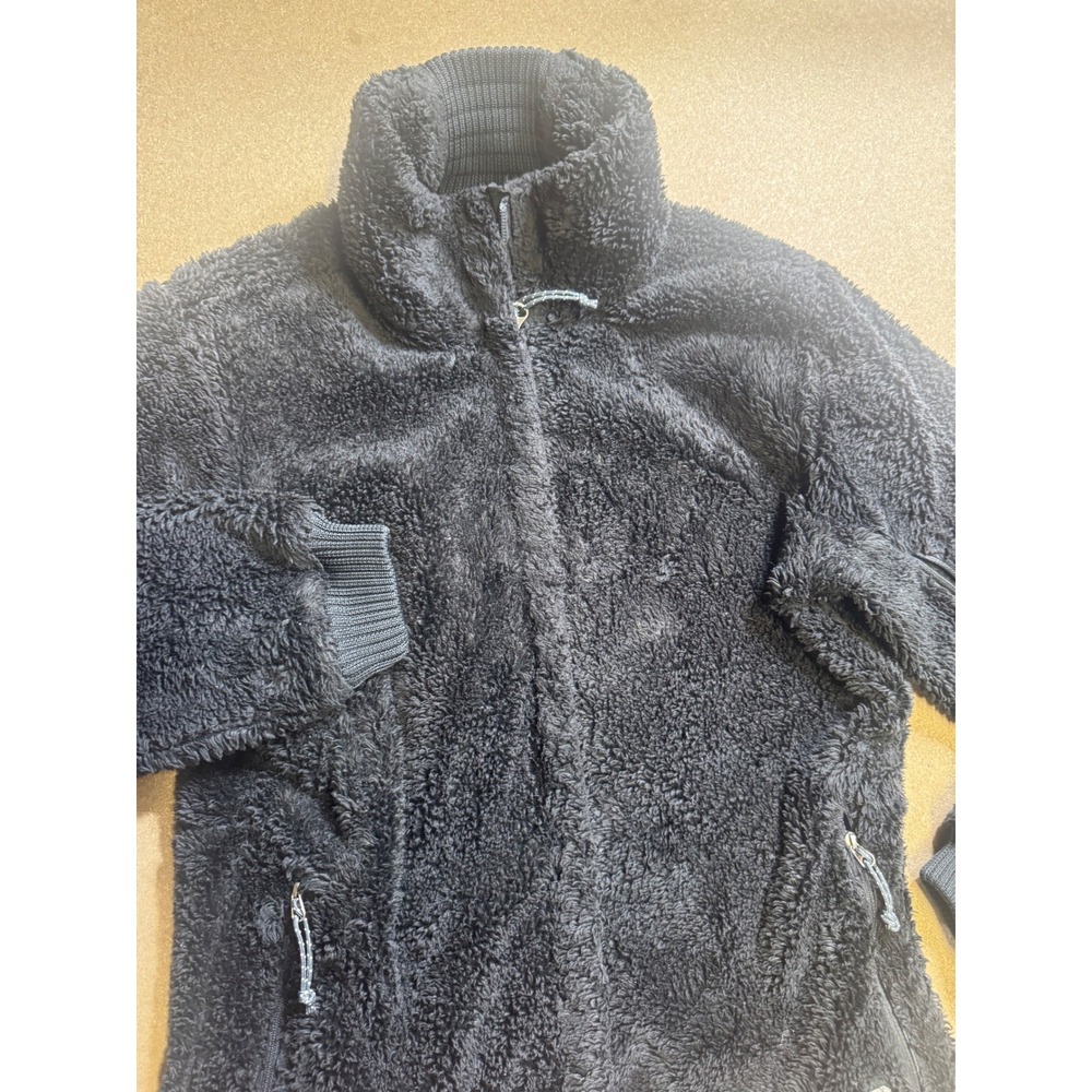 Mountain Hardwear‎ Monkey Woman Fleece Jacket Black Full Zip Shag S Small